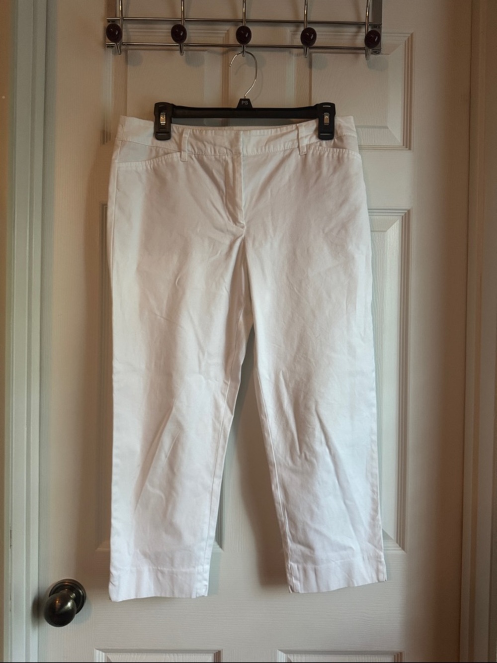 Talbots White Ankle Cropped Pants